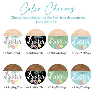 a bunch of easter eggs with the words happy easter written on them