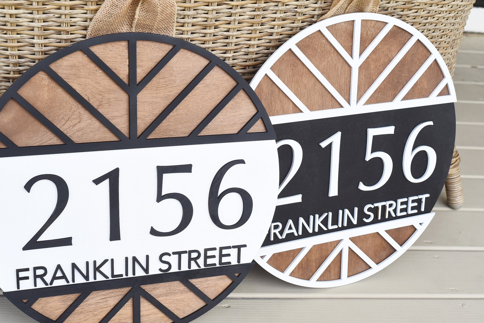 Address Door Hanger | Front Door Decor | Front Door Sign | Newlyweds ...
