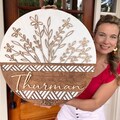 Wooden Door Hanger | Custom Front  Door Decor | Front Door Sign | Newlyweds | Engagement gift