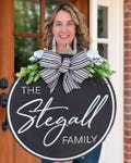 Personalized Door Hanger: Customizable Wooden Front Door Wreath with Family Name