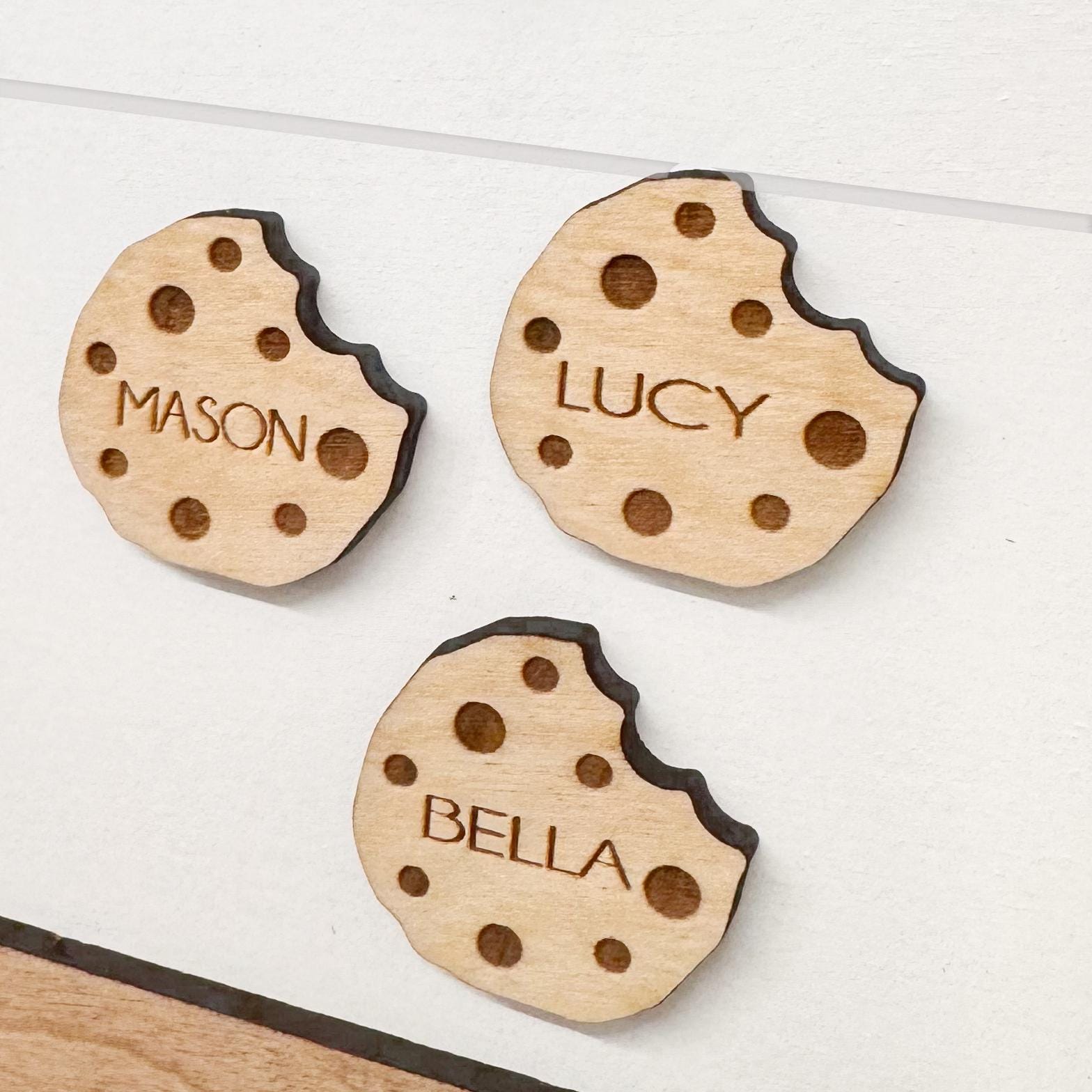 Grandma&#39;s Wooden Sign with Kid&#39;s Names as Cookies | Grandma&#39;s Kitchen | Gift for Grandmother | Personalized Wooden Sign Children&#39;s name