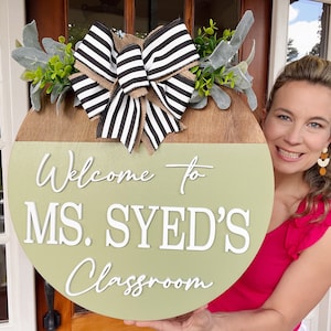 Classroom Door Hanger | Teacher Door Hanger | Teacher Gift Door Hanger | End of Year Teacher Gift