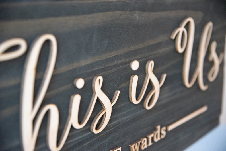 Personalized Last Name Sign This is Us Wood Sign Entryway Etsy