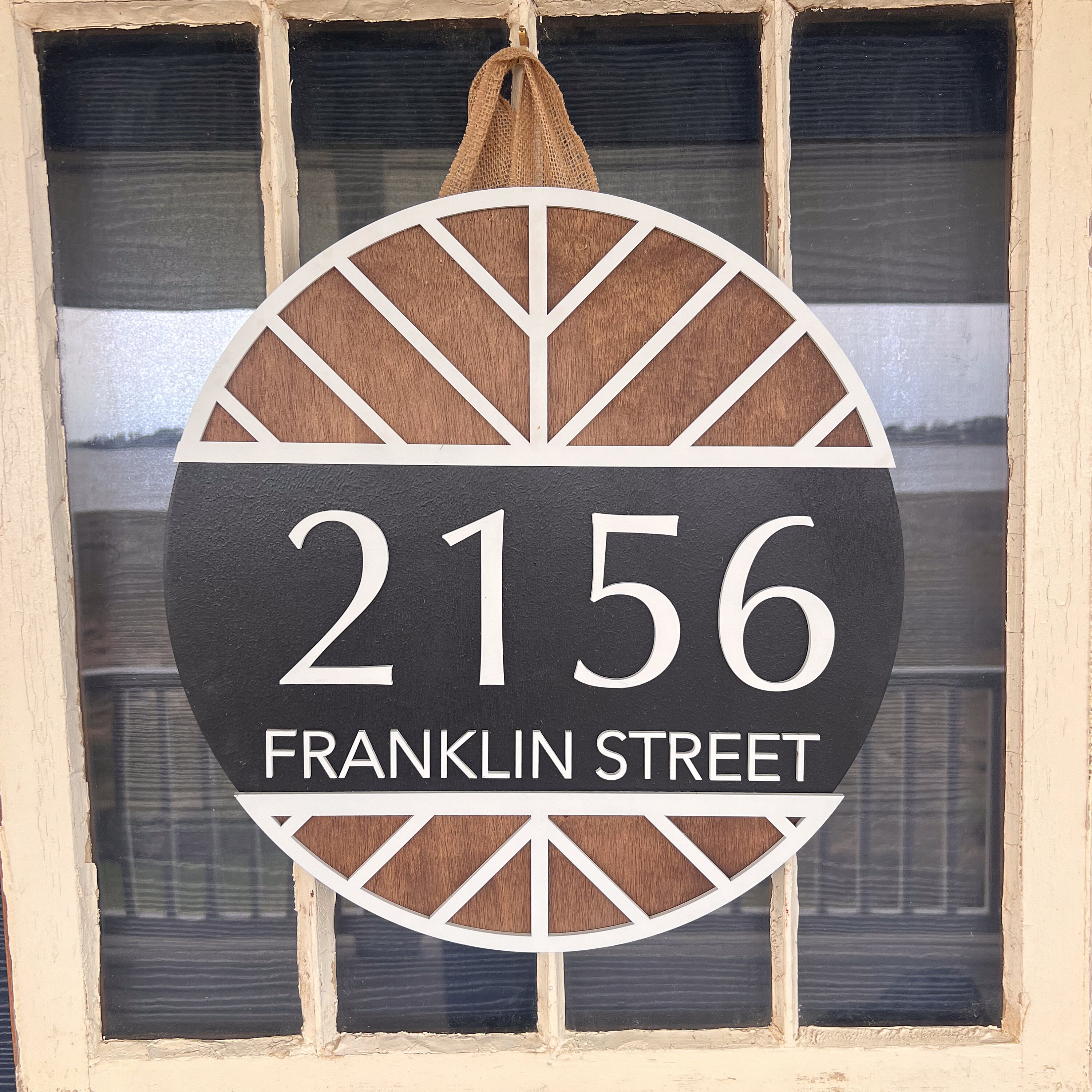 Address Door Hanger | Front Door Decor | Front Door Sign | Newlyweds ...