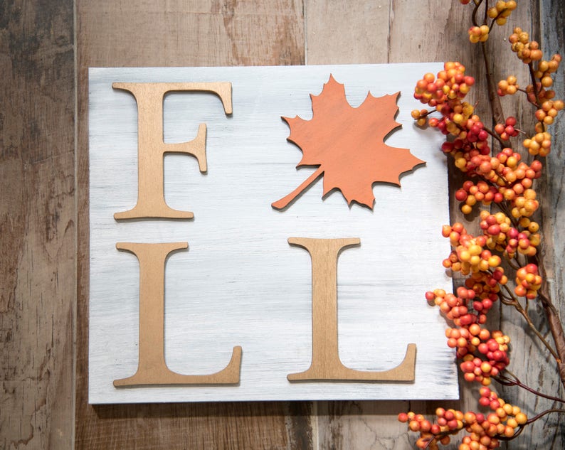 Fall Wooden Sign Fall Wall Decor Fall wooden sign Etsy