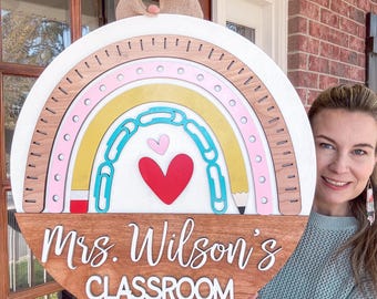 Classroom Door Hanger | Teacher Door Hanger | Teacher Gift Door Hanger | End of Year Teacher Gift