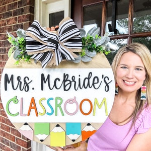 Classroom Door Hanger | Teacher Door Hanger | Teacher Gift Door Hanger | End of Year Teacher Gift