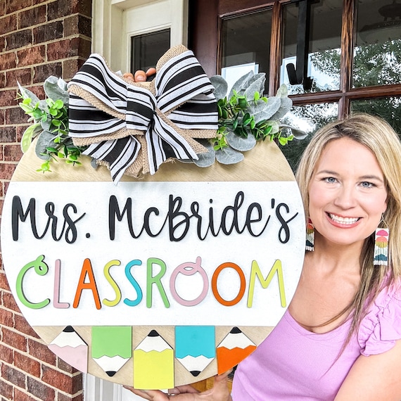 Classroom Door Hanger | Teacher Door Hanger | Teacher Gift Door Hanger | End of Year Teacher Gift