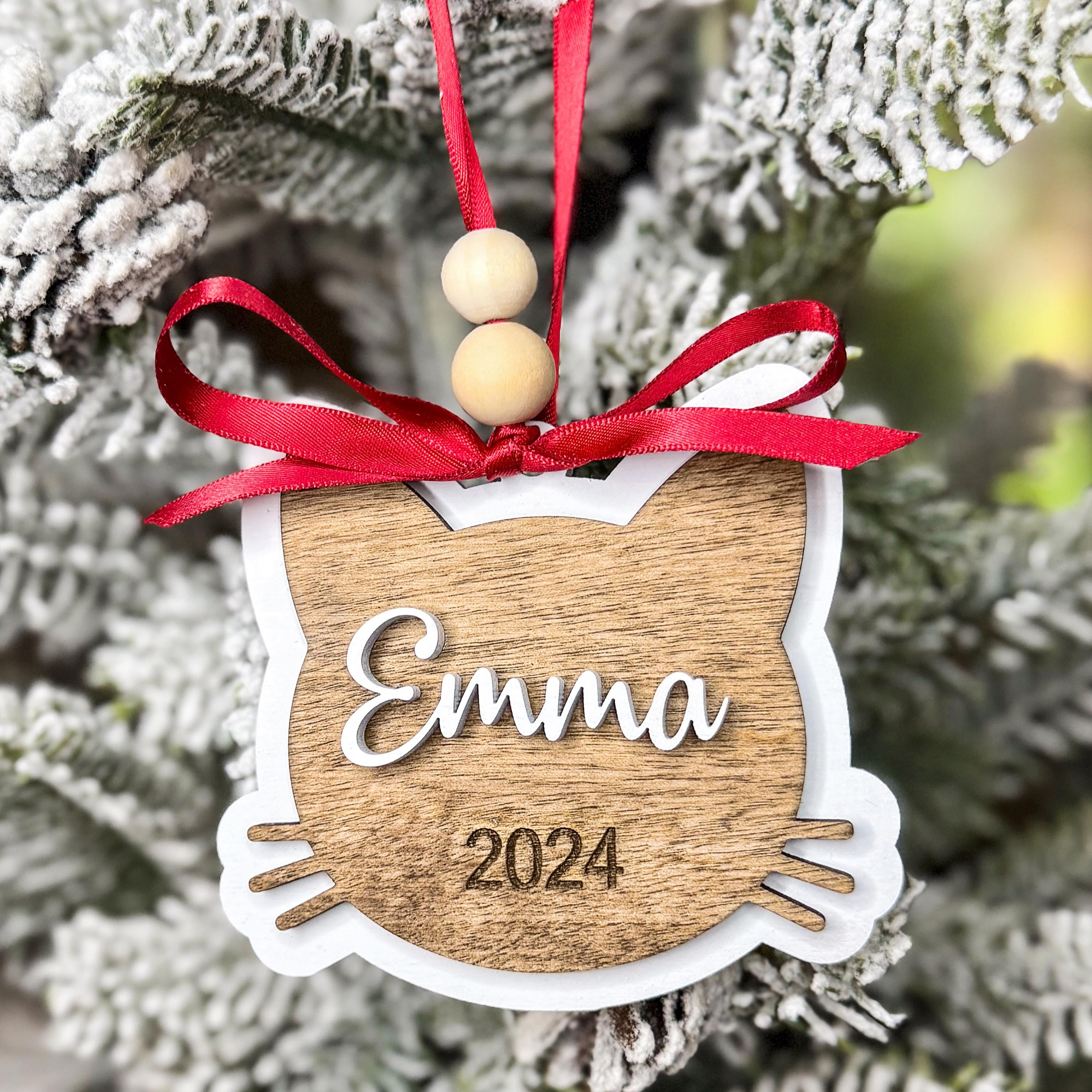 クリスマス(白クリスマスリース)わんちゃん猫ちゃん用首輪 猫の