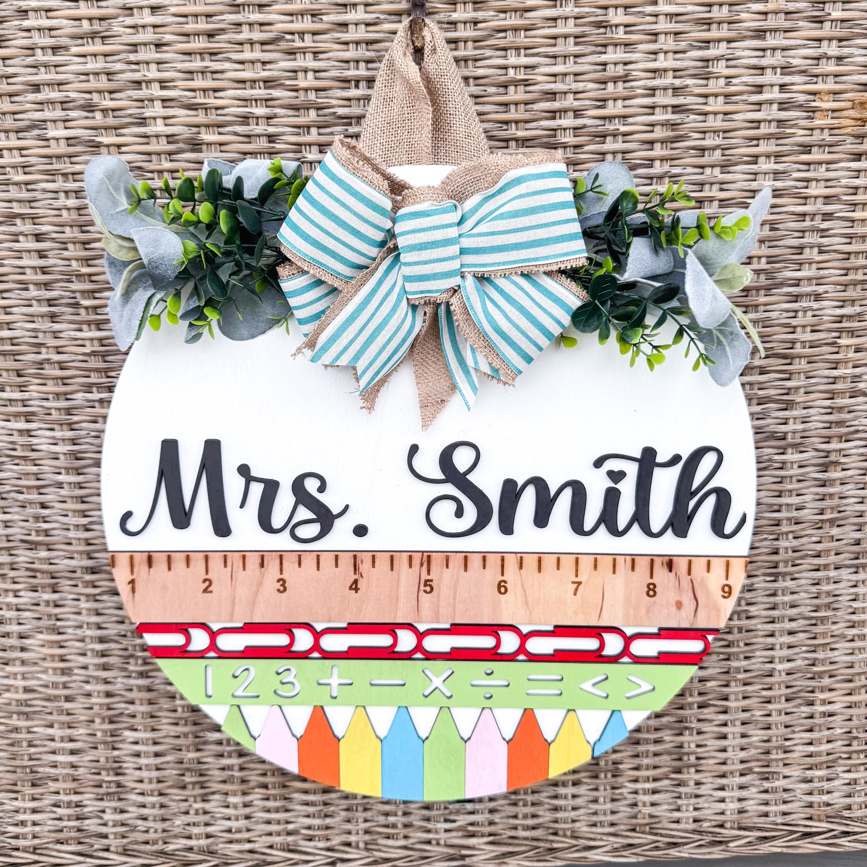 Personalized Classroom Door Sign | Teacher Name Sign | Teacher ...