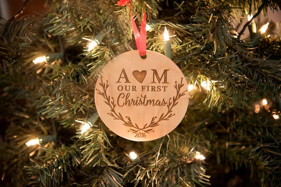 Wedding 2016 Personalized Christmas Ornament