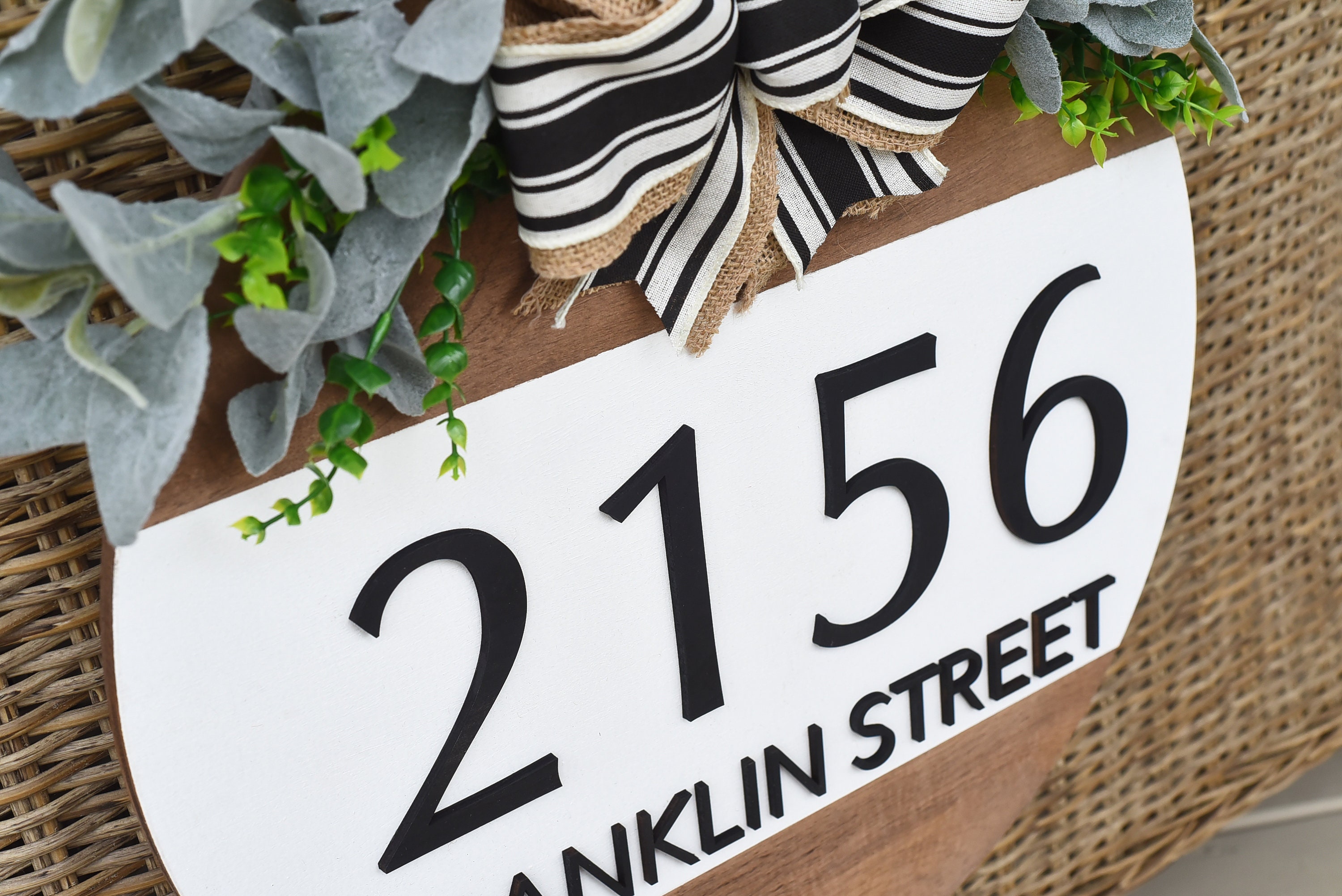 Door Hanger With Address | Front Door Decor | Front Door Sign ...
