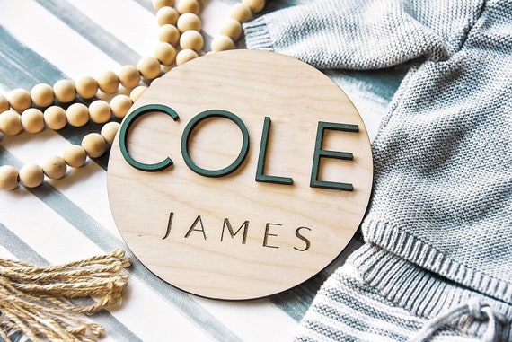 Birth Announcement Sign for Hospital, Wooden Baby Announcement Sign, Newborn Name Sign for Hospital, Baby Name Sign,