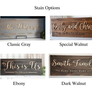 Personalized Wooden Sign Wedding Date Sign Entryway Wall Decor Wedding Gift Newlywed Gift Mantle Decor image 2