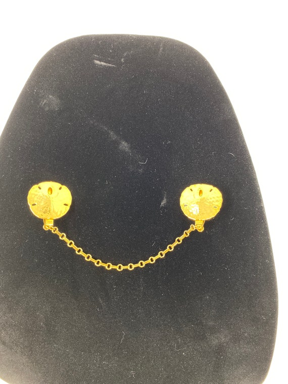 1980s Vintage Sand Dollar Collar Stay
