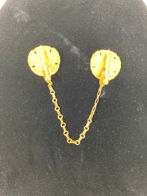 1980s Vintage Sand Dollar Collar Stay View 2