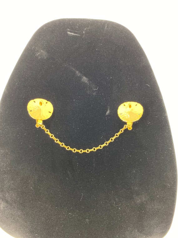1980s Vintage Sand Dollar Collar Stay View 5