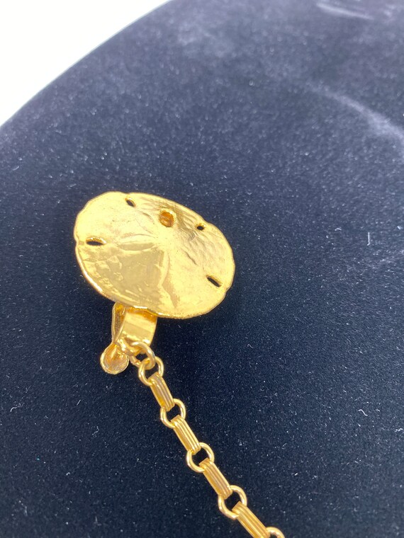 1980s Vintage Sand Dollar Collar Stay View 3