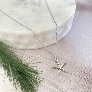Dainty Stainless Steel Starfish Necklace: Beach Jewelry Gift