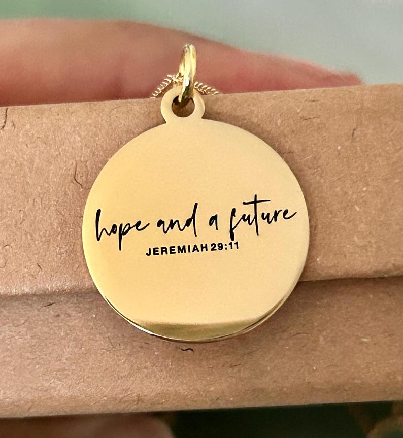 Jeremiah 29:11 Necklace | Hope and a Future Christian Gift Bible Verse Jewelry Faith Necklace for Women Inspirational Gift Religious Jewelry image 7