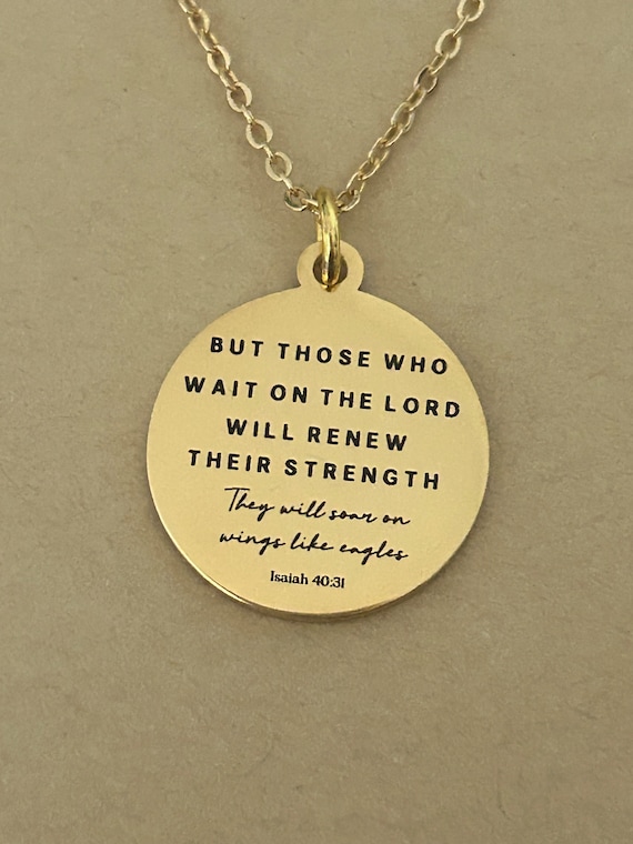 Soar Scripture Necklace Soar Scripture Necklace