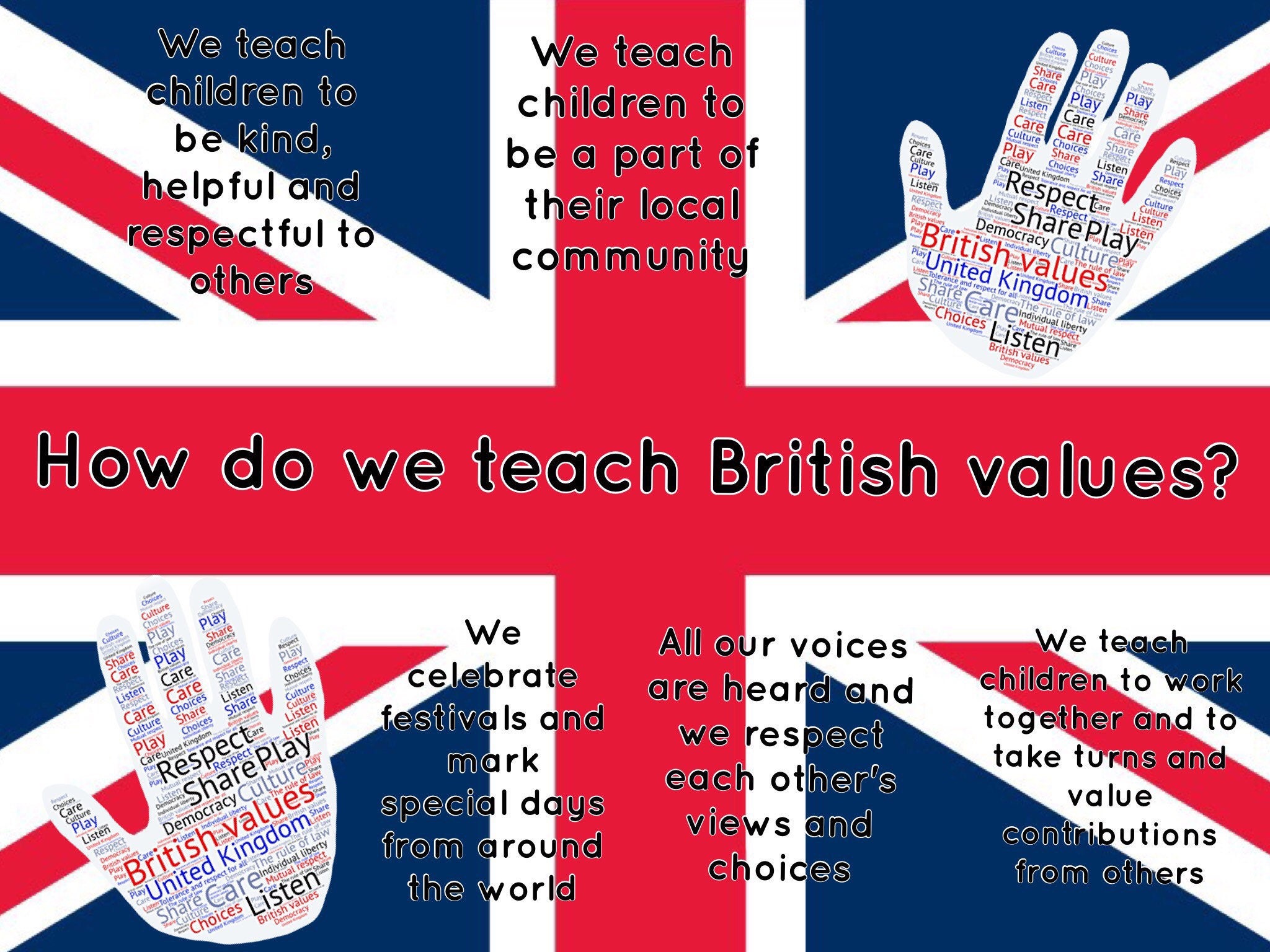 british values homework ideas