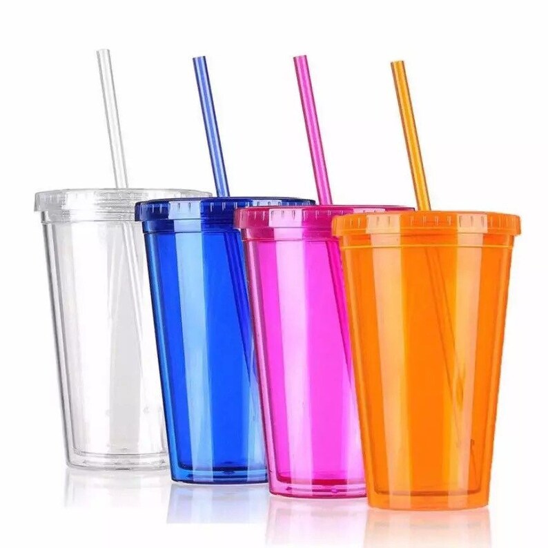 16oz Acrylic Tumbler/bpa Free /acrylic Tumblers/ Double Wall Etsy