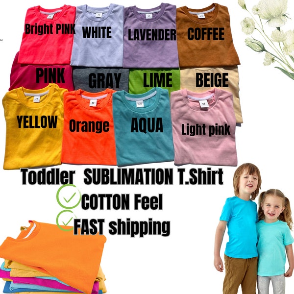 Toddler Polyester Shirts for Sublimation Etsy