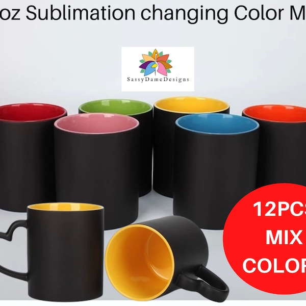 Sublimation Changing Color Mug/Sublimation heart handle mugs/ 11oz mugs/ Sublimation Tea Mugs/ Sublimation Blank Mugs/110z Picture Mugs/