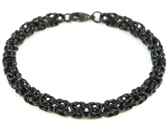 Black Chainmaille Bracelet