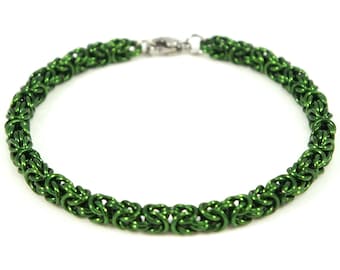 Green Chainmaille Bracelet