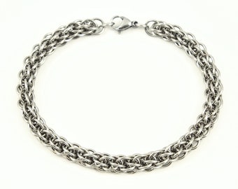 Chainmaille Bracelet - Jens Pind Weave - Stainless Steel