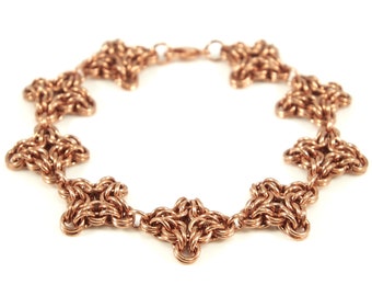 Copper Chainmail Bracelet