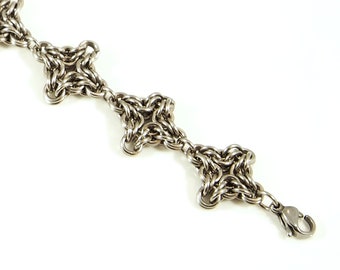 Chainmaille Bracelet in Stainless Steel