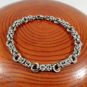 Chainmaille Bracelet - Byzantine/Mobius Weave - Stainless Steel