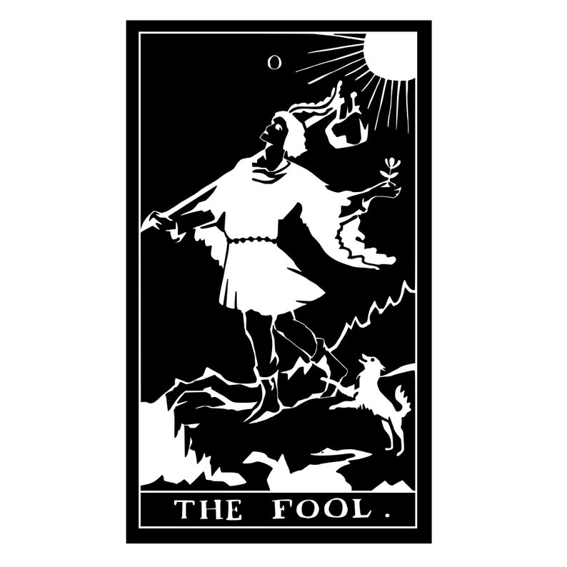 Fool Tarot Vinyl Sticker image 1