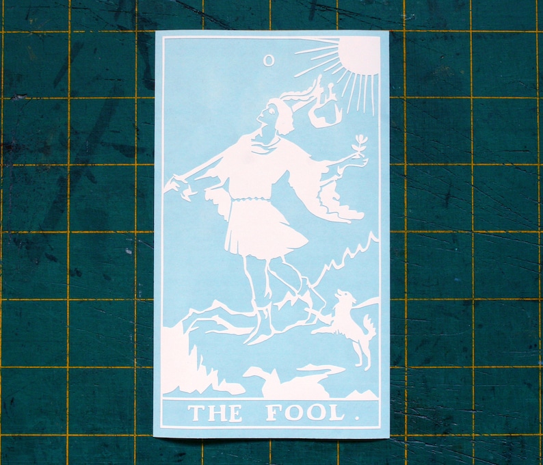 Fool Tarot Vinyl Sticker image 0