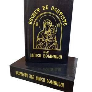 Romanian Orthodox Prayer Book – Buchet de Acatiste ale Maicii Domnului – Collection of Virgin Mary Hymns – Christian Religious Gift Book