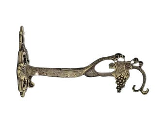 5 "Wand Befestigte Griechisch Griechisch Standard Haken Halterung für Vigil Öl Lampen Hängen Gravierte Design 12,5 cm