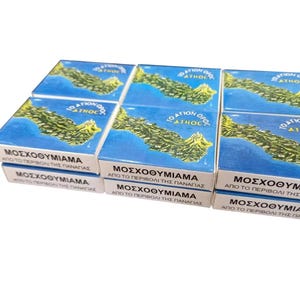 12 Packs Holy Blessed Handmade Aromatic Authentic Mount Athos Exceptional Quality Orthodox Incense Frankincense