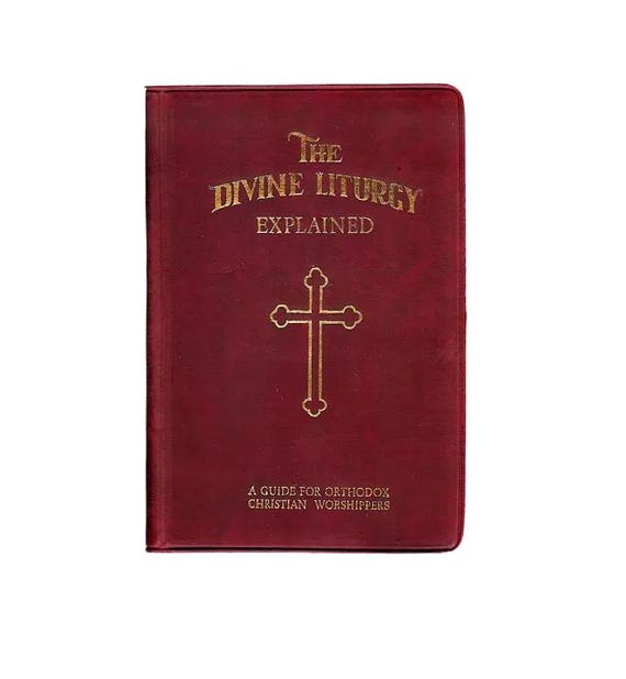 The Divine Liturgy Explained English Greek Orthodox Christian Prayer Book Guide