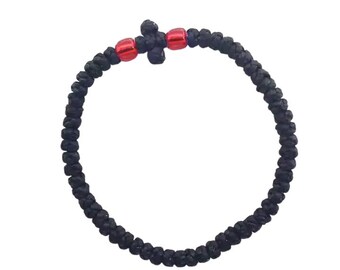 Handmade Greek Orthodox Prayer Rope Waxed Komboskini Chotki Vervitsa Mequetaria