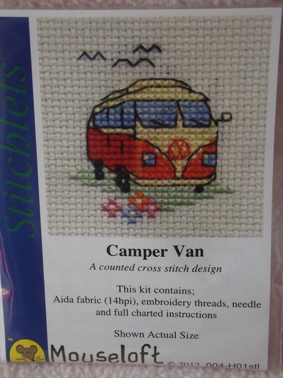 MOUSELOFT STITCHLETS CROSS STITCH KIT ~ VW BEETLE ~ NEW