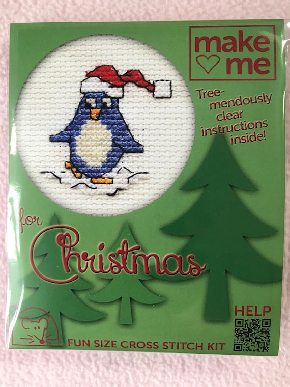 Mouseloft Mini Counted Cross Stitch Kits Make me for Christmas Gingerbread Man