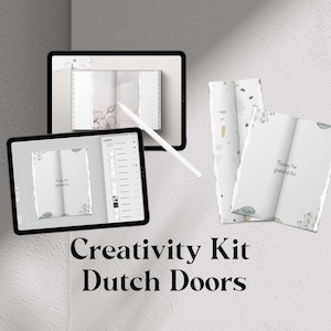 Kit créatif 3 - Créez vos propres portes hollandaises avec ce kit. Pour les journaux de collection croustillants. Procréez et Photopea/Photoshop.