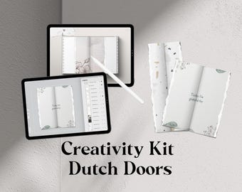 Creativity Kit 3 - Create your own dutch doors with this kit. For the crispy collection journals. Procreate & Photopea/Photoshop.