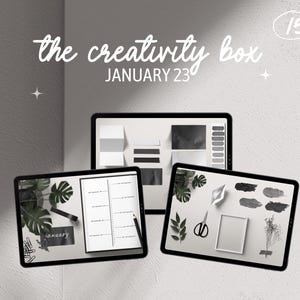 N° 15 - The Creativity Box - Enero 2023 - Planificador digital, pegatinas digitales, pegatinas realistas, diario digital, PNG, Clip art bullet