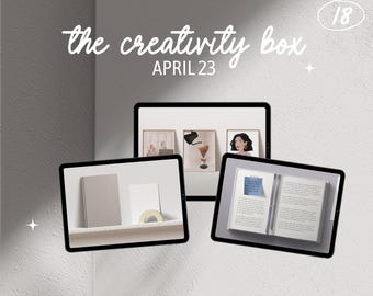 Nr 18 - The Creativity Box - April 2023 - Digital planner, digital stickers, realistic stickers, digital journaling, PNG, Clip art bullet