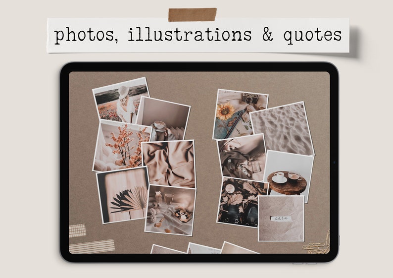 Vision Board Digital Stickers Mood Board Stickers Digital | Etsy
