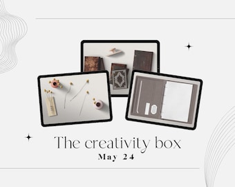 Nr 31 - The Creativity Box - May 2024 - Digital planner, digital stickers, realistic stickers, digital journaling, PNG, Clip art bullet